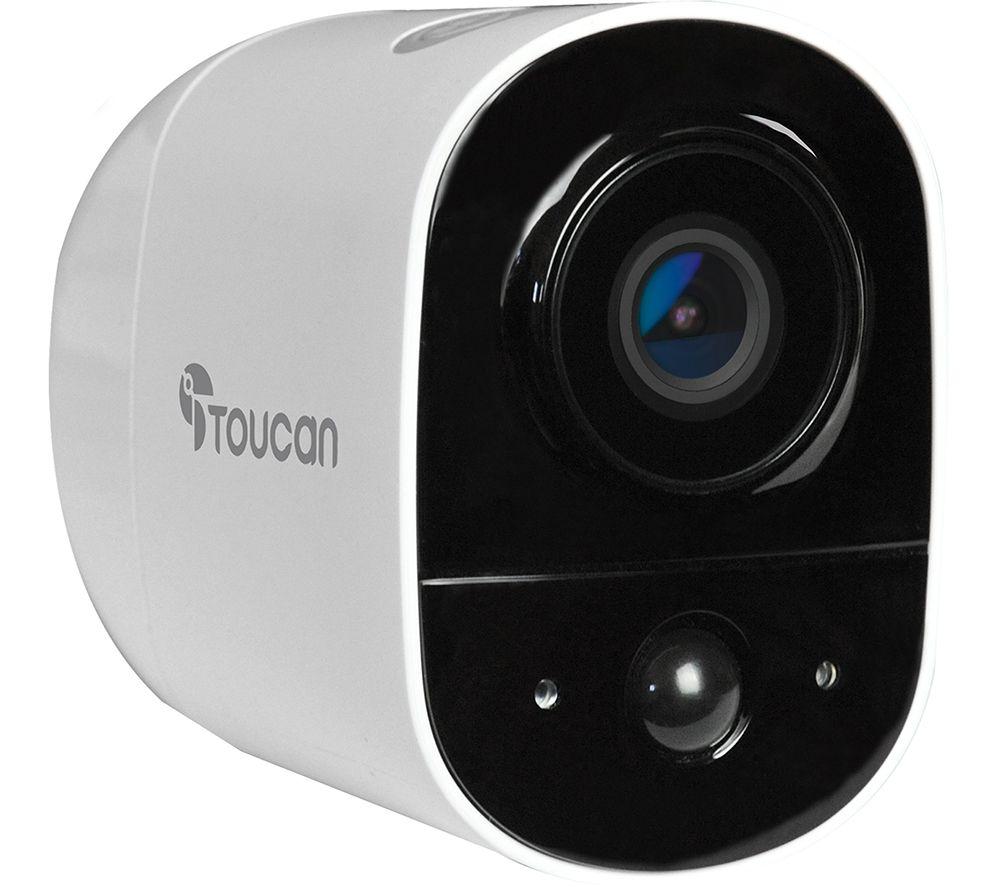 TOUCAN TWC200WU Full HD 1080p WiFi Security Camera, Black,White