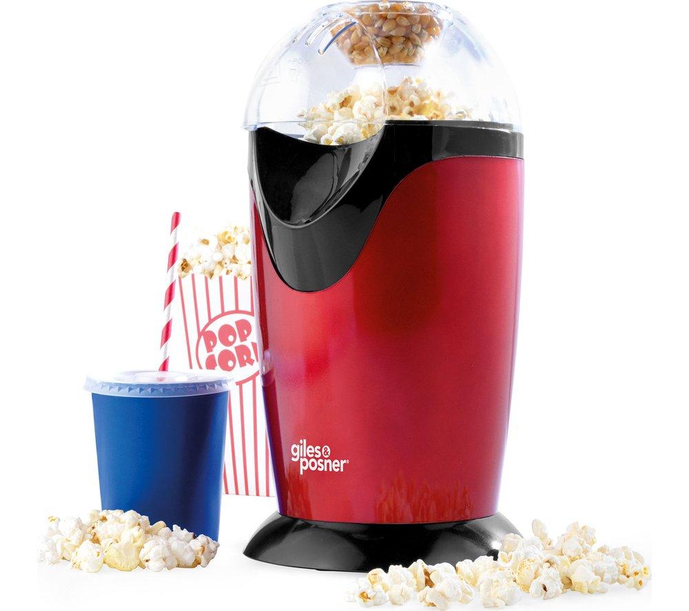 Image of GILES & POSNER EK0493G Popcorn Maker - Black & Red