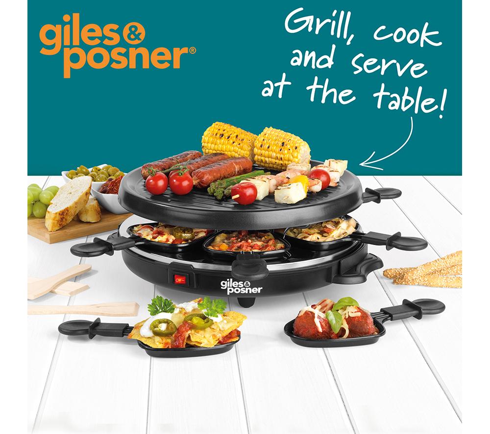 GILES & POSNER EK4511G Raclette Grill - Black image number 6 of 7