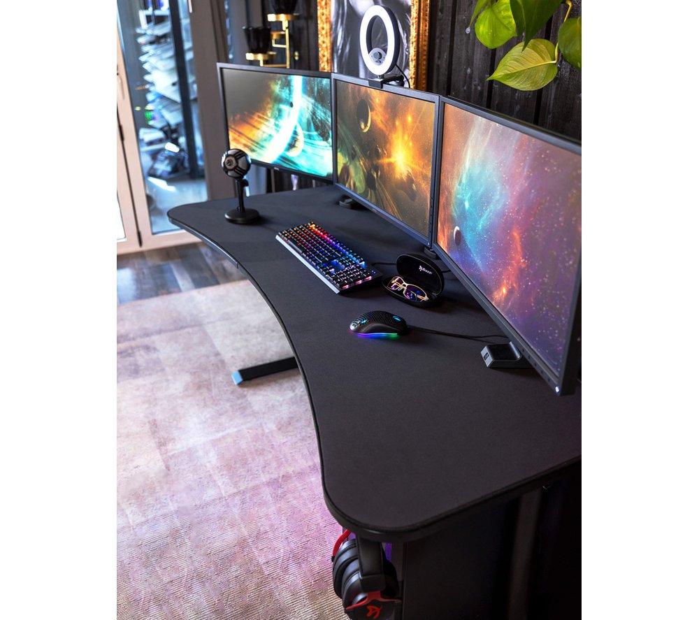 Arozzi arena pure store black gaming desk