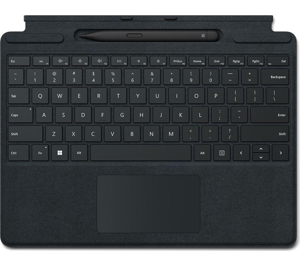 MICROSOFT Surface Pro Signature Type Cover & Slim Pen 2 Bundle - Black, Black