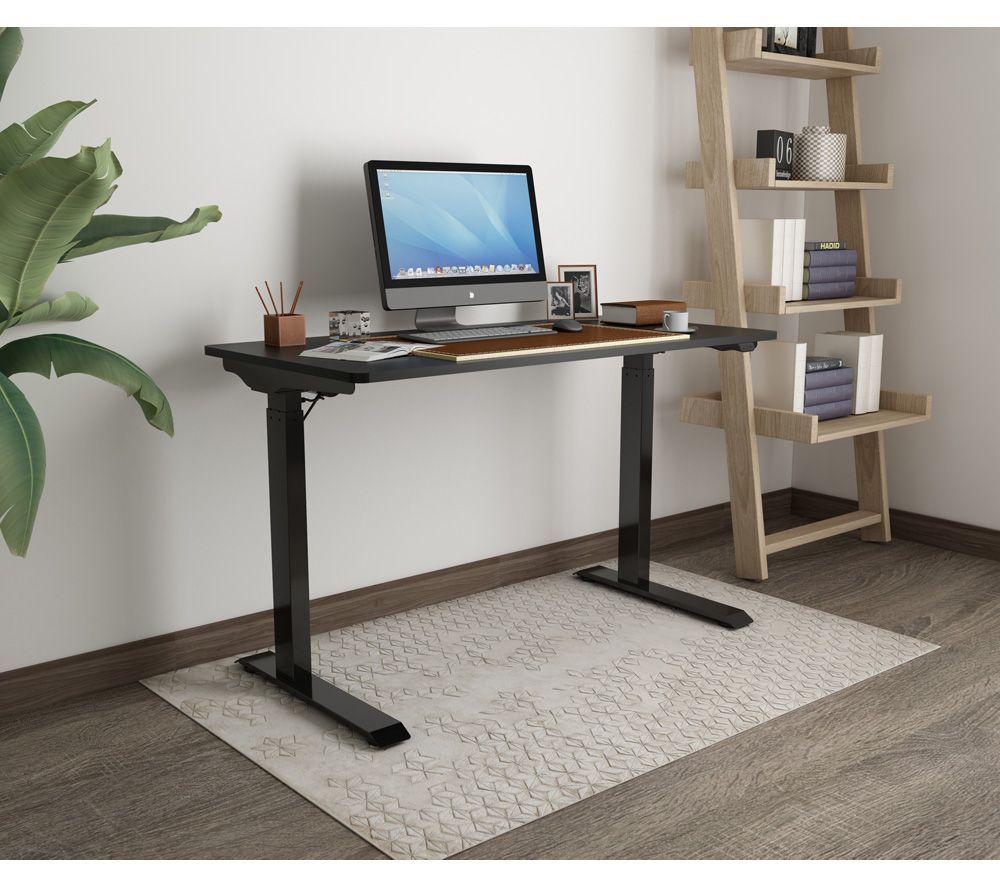 LOGIK LPOWER21 Height Adjustable Desk & LEXCHBK22 Tilting Executive Chair Bundle - Black image number 5 of 9