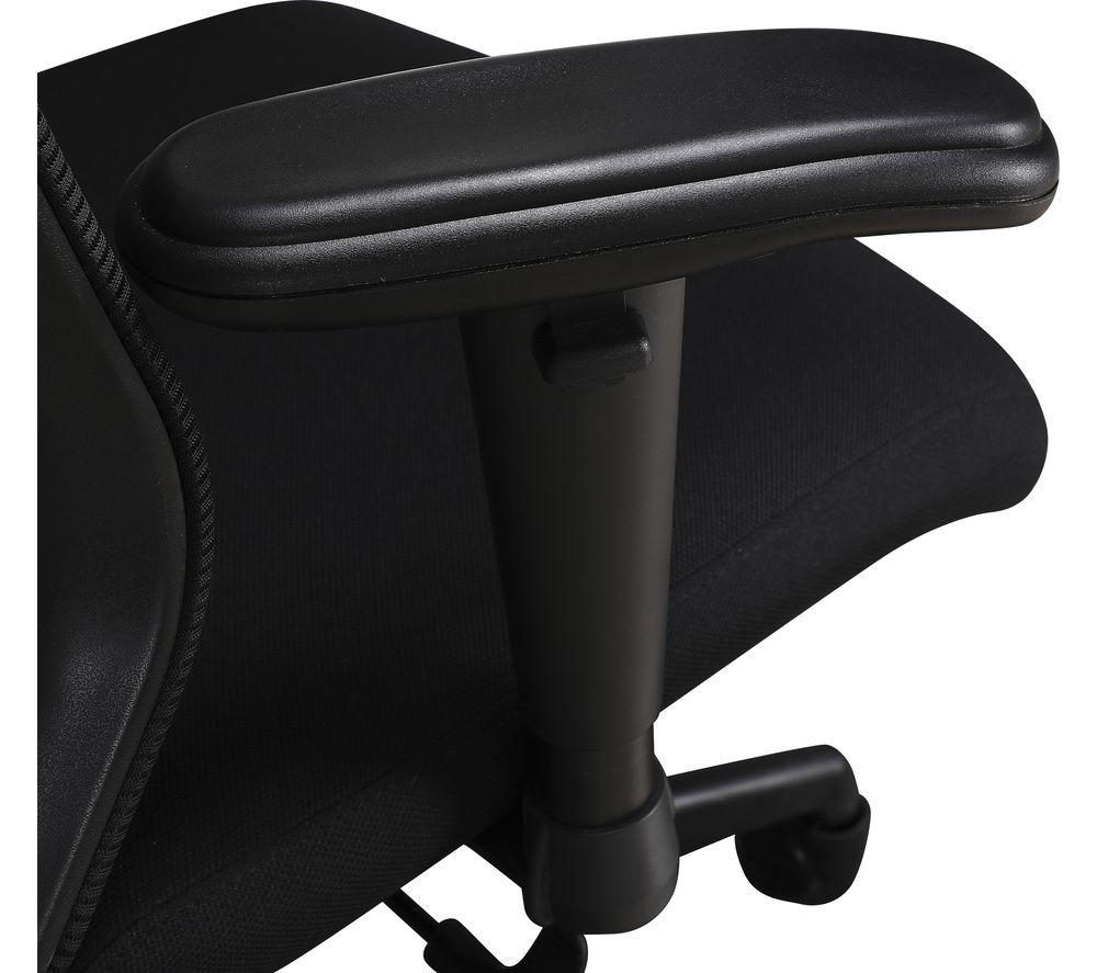 LOGIK LPOWER21 Height Adjustable Desk & LEXCHBK22 Tilting Executive Chair Bundle - Black image number 7 of 9