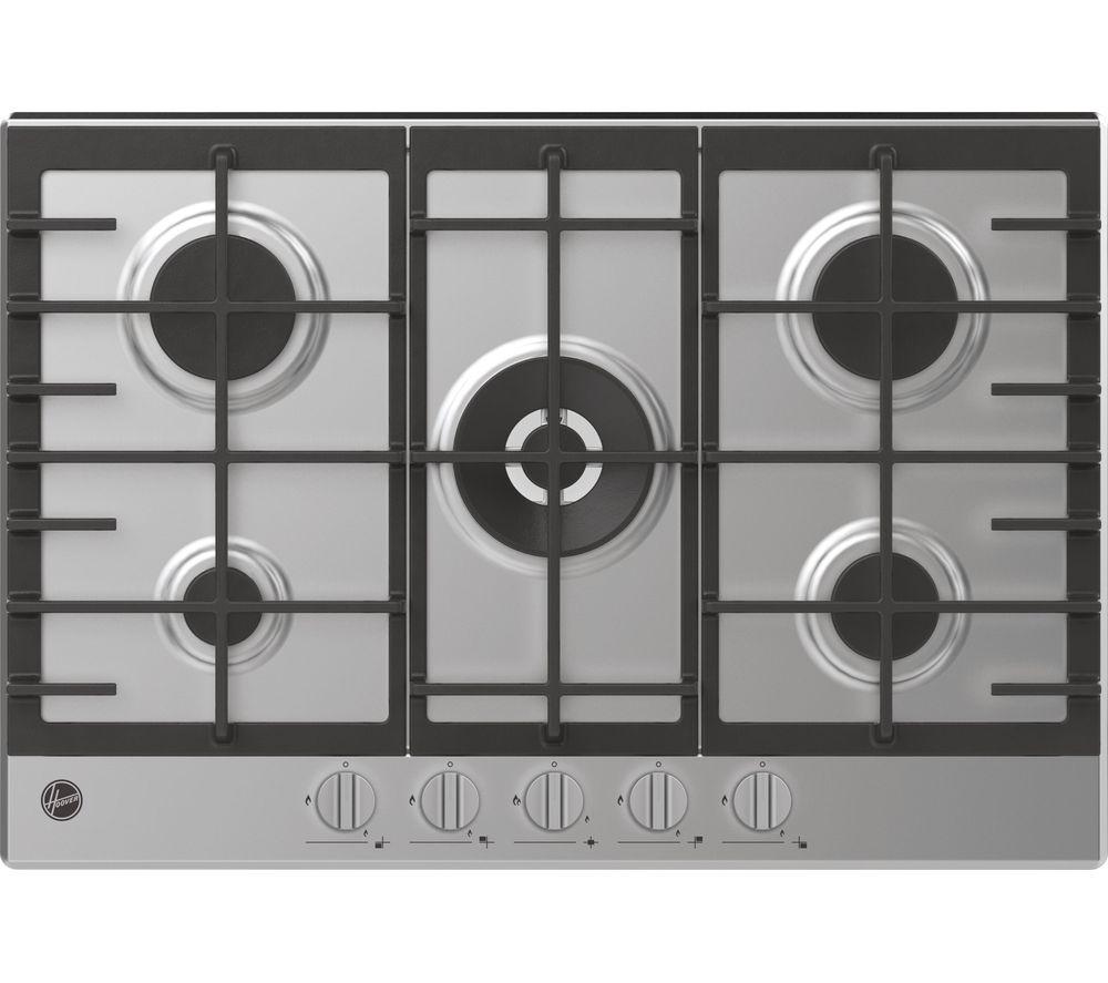 HOOVER HHG75WK3X 75 cm Gas Hob - Stainless Steel, Stainless Steel