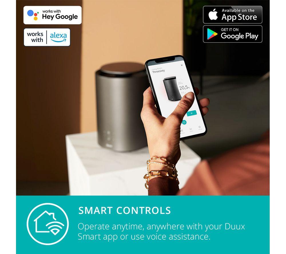 DUUX Threesixty 2 DXCH09UK Portable Smart Ceramic Heater - Grey image number 4 of 9