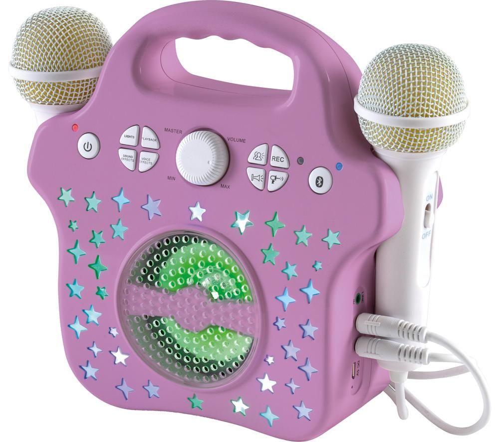 Kids Karaoke Machine For Boys Girls With 2 Microphones Bt - Temu