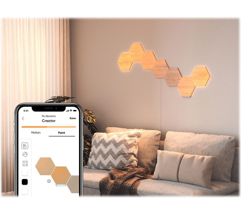 NANOLEAF Elements Smart Lighting Starter Kit - Pack of 7 image number 5 of 5