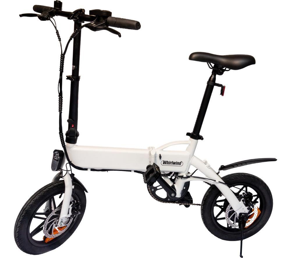 Buy WHIRLWIND C4 Electric Folding Bike - White | Currys