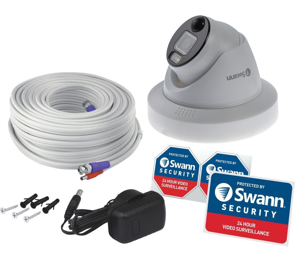SWANN Enforcer SWPRO-4KDER-EU 4K Ultra HD DVR Dome Security Camera, White