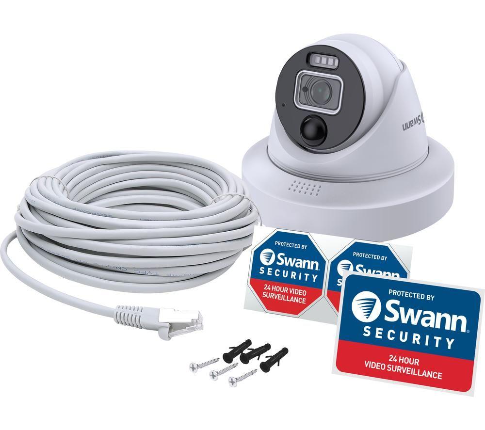 SWANN Enforcer SWNHD-900DE-EU 4K Ultra HD Add-On Dome Security Camera, White
