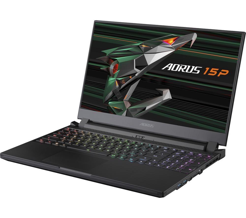 Image of GIGABYTE AORUS 15P 15.6" Gaming Laptop - Intel®Core i7, RTX 3060, 1 TB SSD, Black