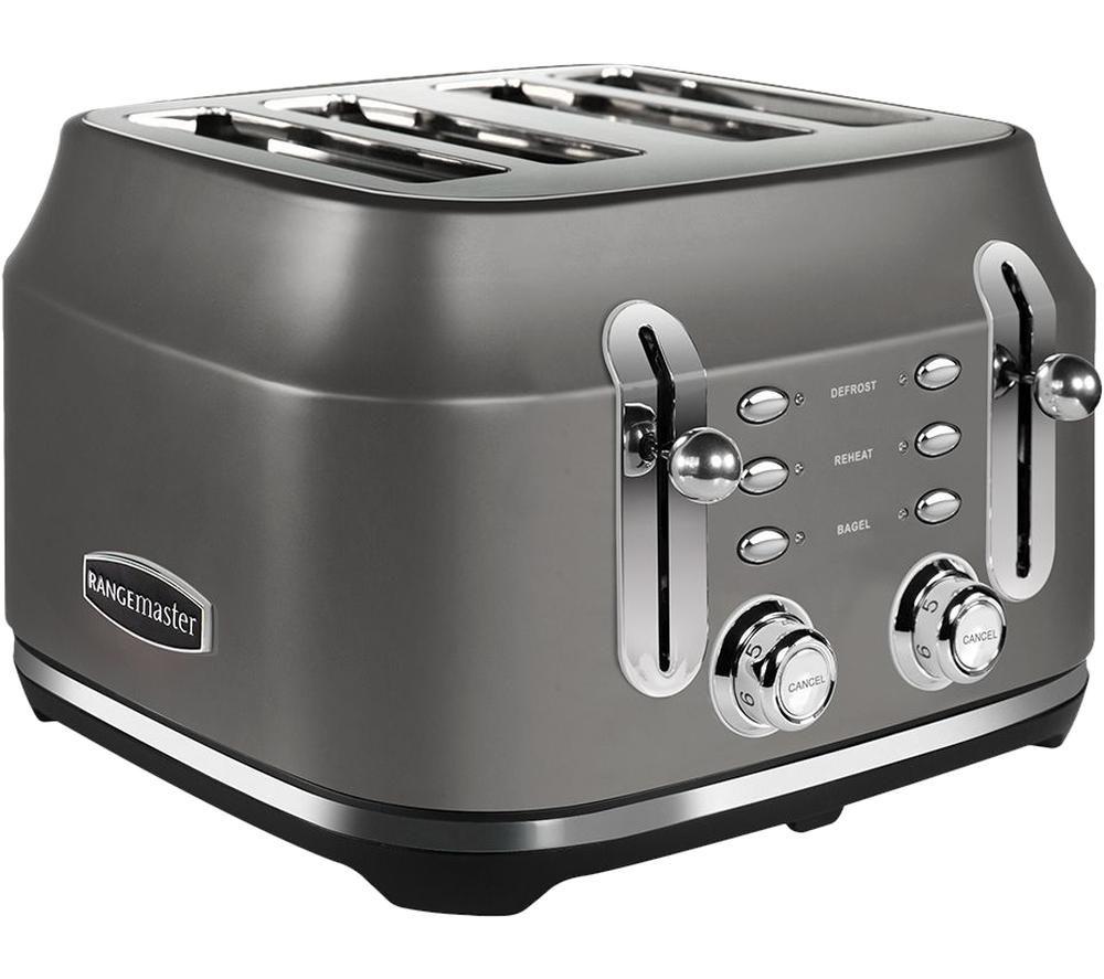 RANGEMASTER RMCL4S201GY 4-Slice Toaster - Grey