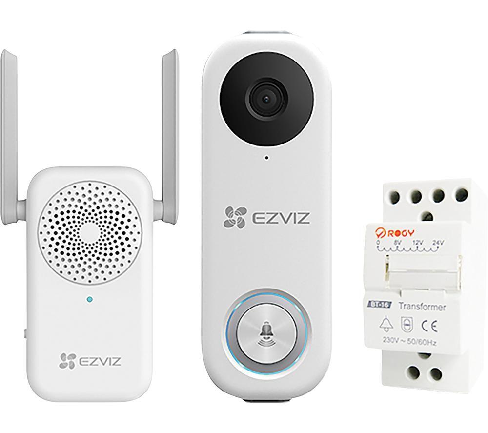  Db1c Kit Wired Video Doorbell Camera Kit With Ai - White