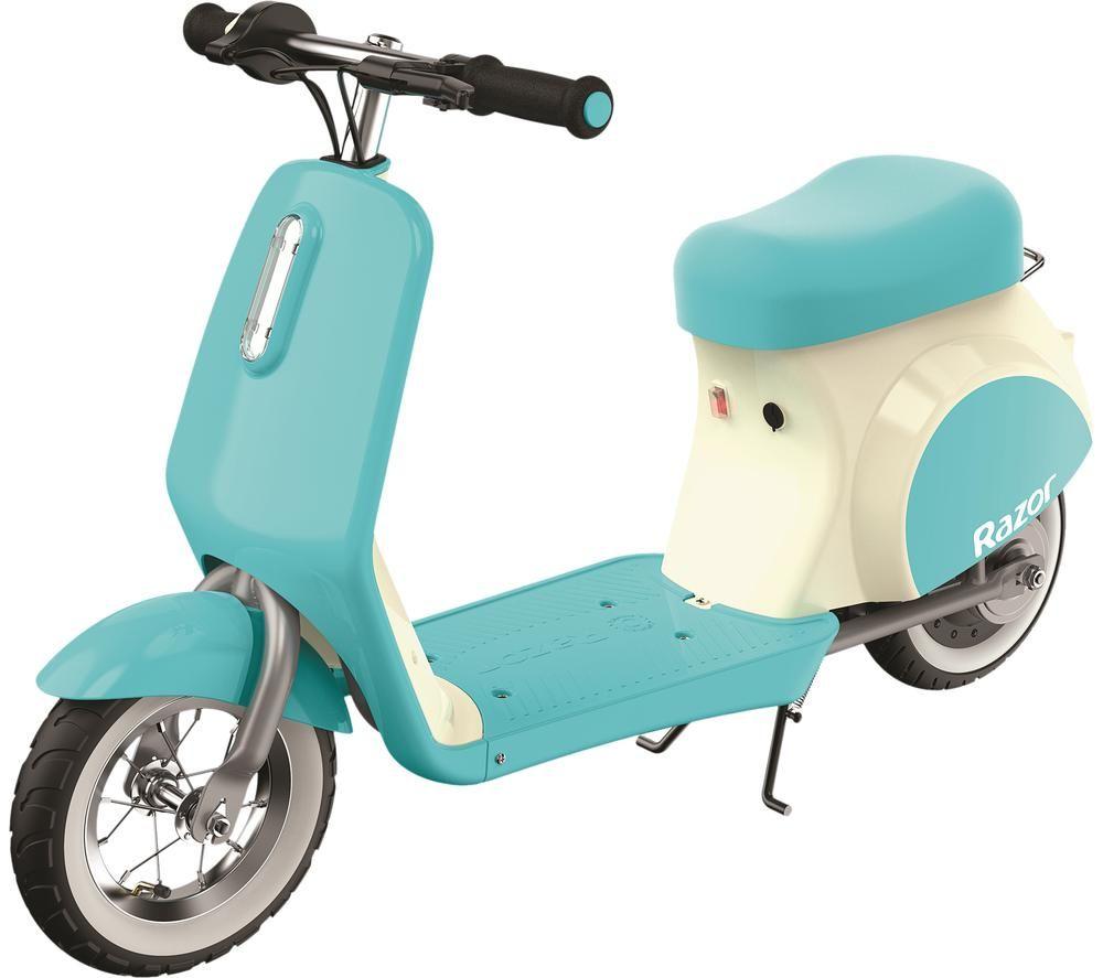 RAZOR Pocket Mod Petite Electric Ride-On Scooter - Blue & White, Blue,White