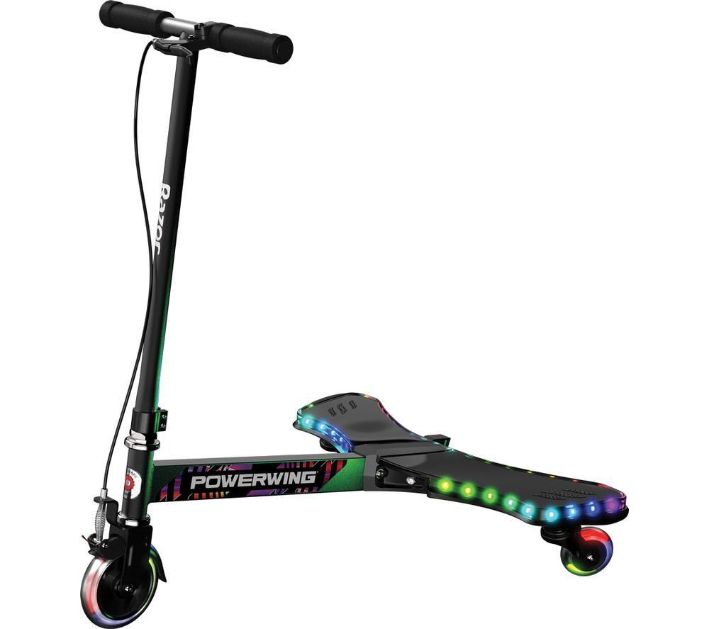 Buy RAZOR PowerWing Lightshow Kids' ThreeWheel Scooter Black & Blue