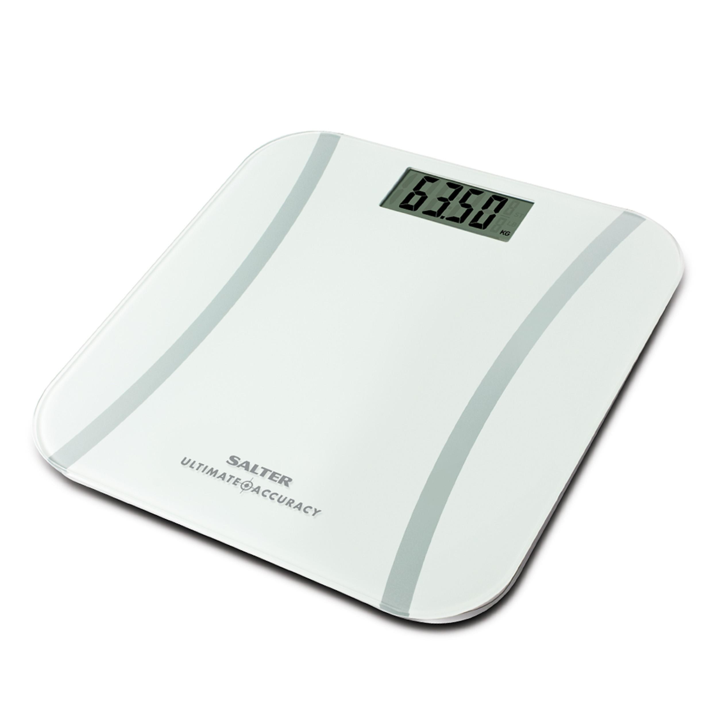 Ultimate Accuracy Electronic Bathroom Scale, White