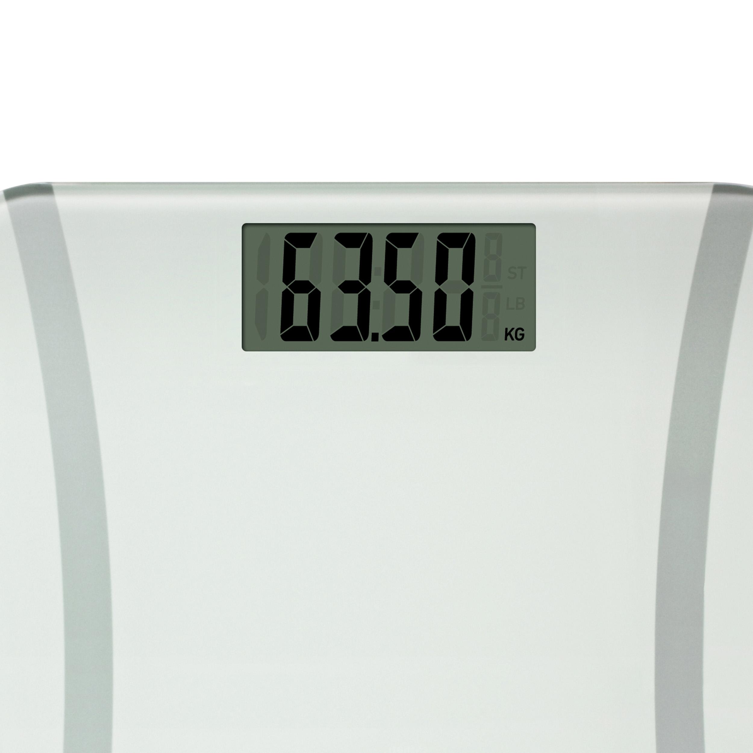 Ultimate Accuracy Electronic Bathroom Scale, White, 40 OFF