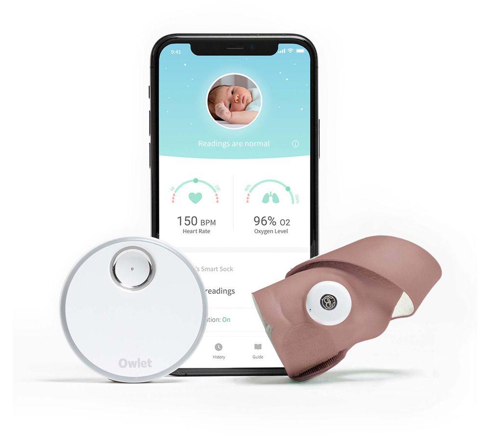 OWLET Smart Sock Baby Monitor - 3rd Generation, Rose