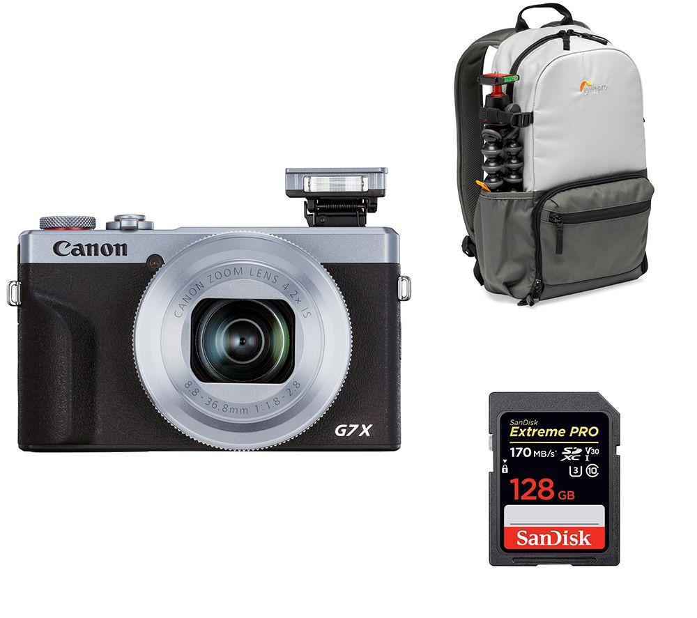 Click to view product details and reviews for Canon Powershot G7 X Mark Iii Camera Backpack Memory Card Bundle Silver 128 Gb Silver Grey.