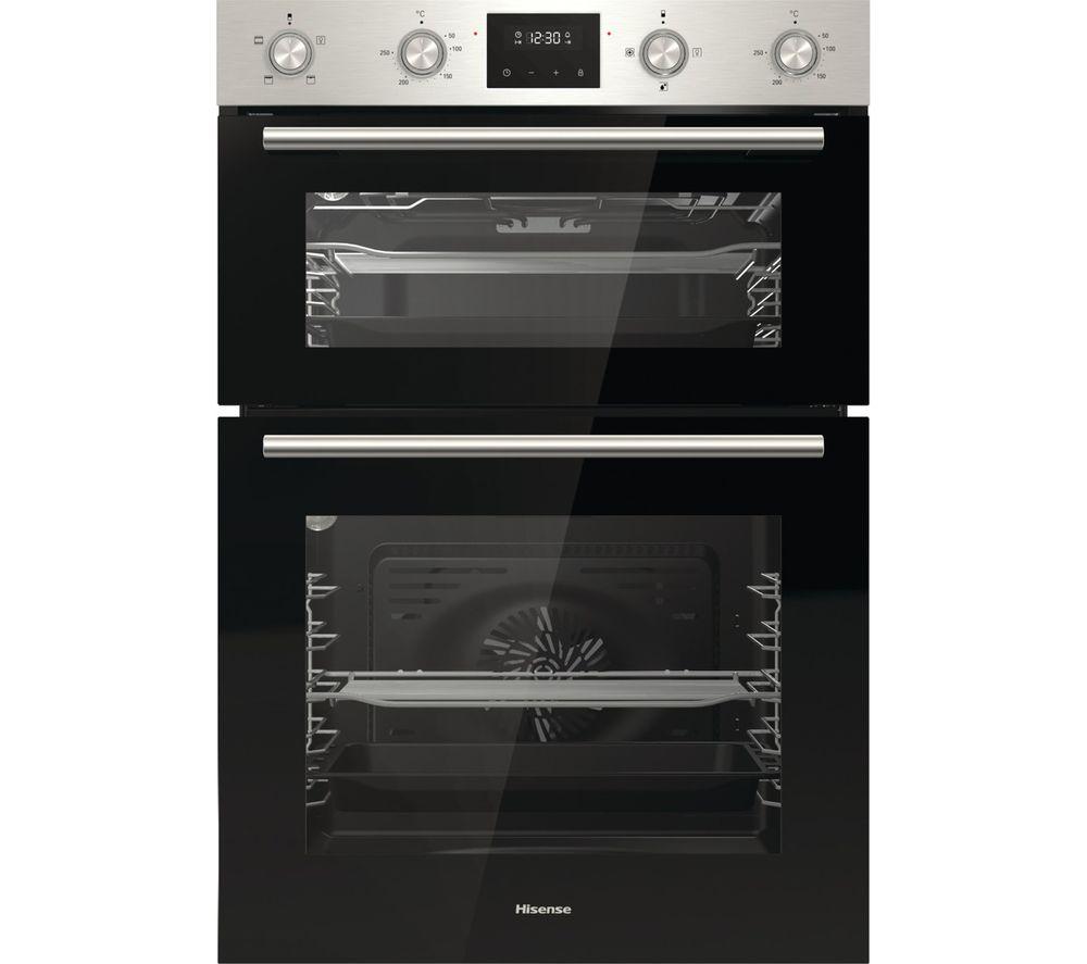 HISENSE BID99222CXUK Electric Double Oven - Stainless Steel, Stainless Steel