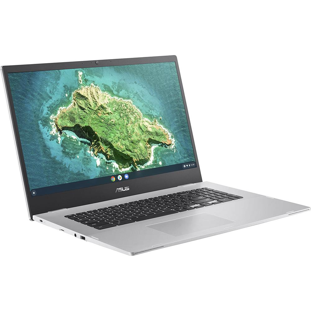 Image of ASUS CX17 17.3" Chromebook - Intel®Pentium, 128 GB eMMC, Silver, Silver/Grey