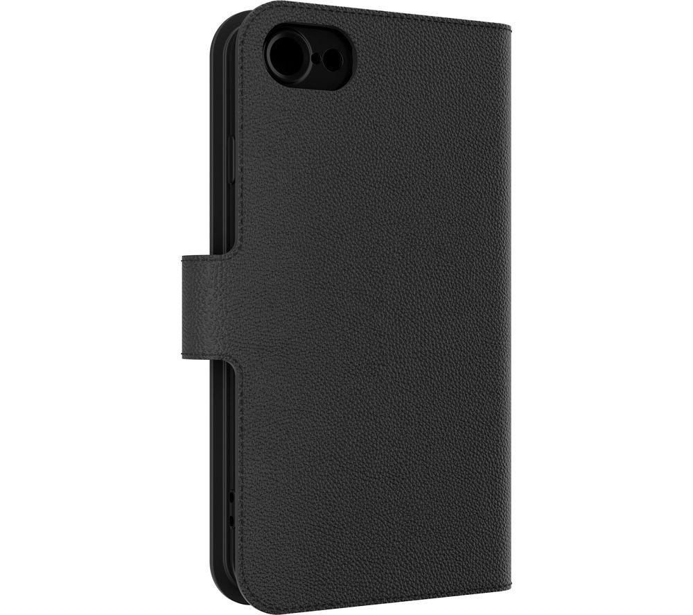 ZAGG iFrogz Defence Folio Protective Case Compatible iPhone 6/7/8/SE, Durable, Snap On, Smudge Resistant, Slim, Recycled, Black