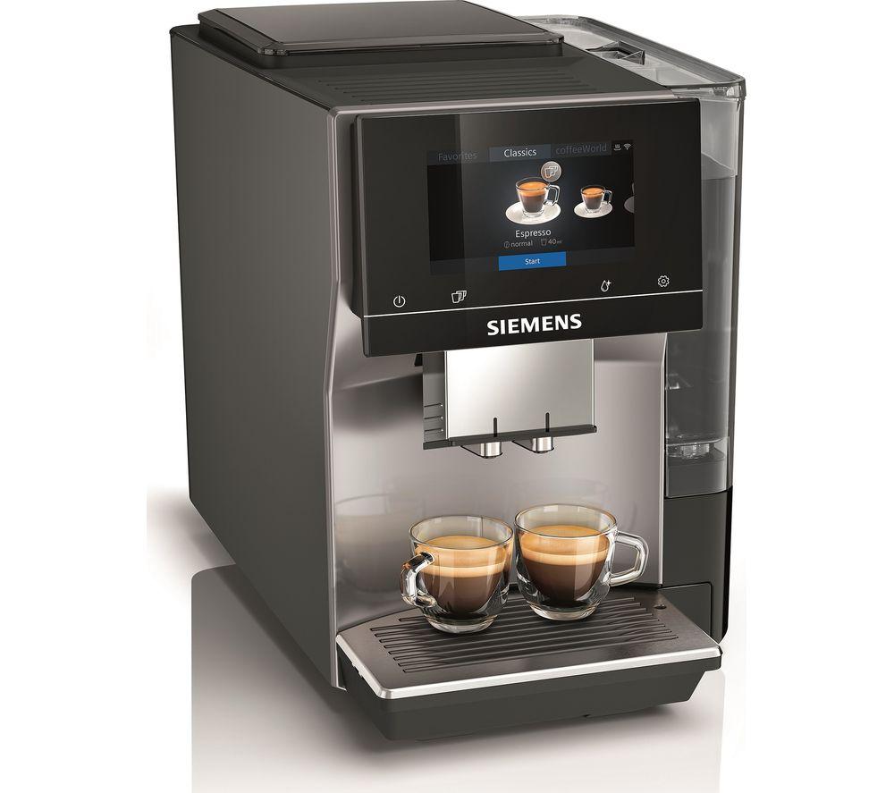 SIEMENS EQ.700 TP705GB1 Smart Bean to Cup Coffee Machine - Graphite, Silver/Grey