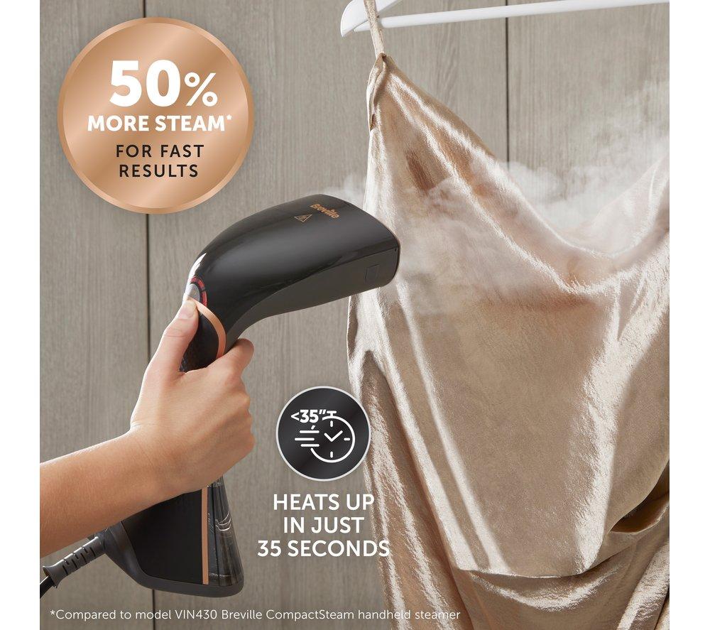 BREVILLE Elite Diamond Ceramic Clothes Steamer - Black & Copper image number 3 of 7