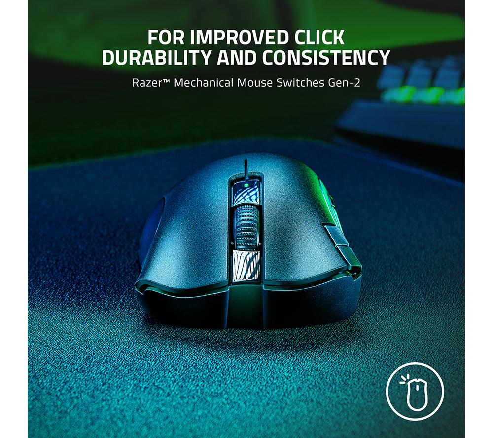 RAZER DeathAdder V2 X HyperSpeed Wireless Optical Gaming Mouse image number 6 of 8