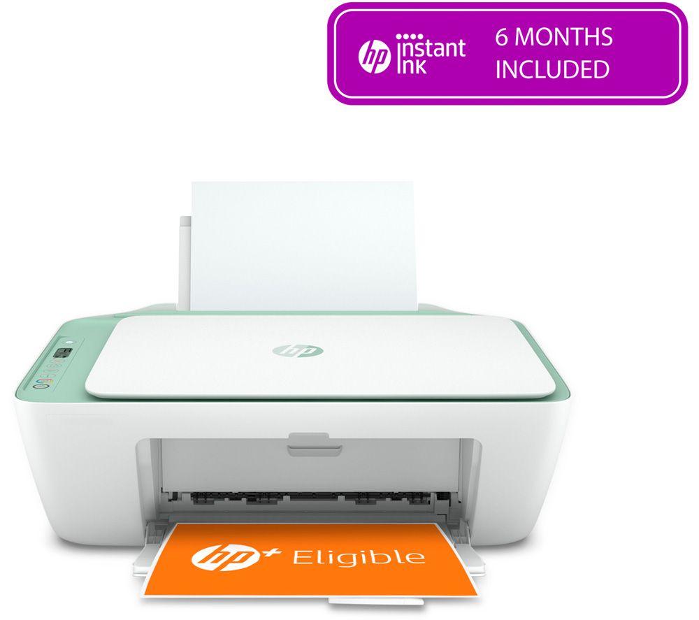 Image of HP DeskJet 2722e All-in-One Wireless Inkjet Printer with HP Plus, Green,White