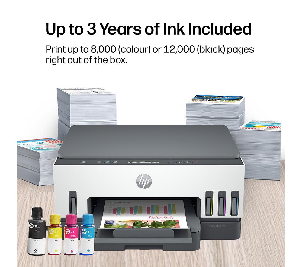 HP Smart Tank 7005 All-in-One Wireless Inkjet Printer image number 4 of 22