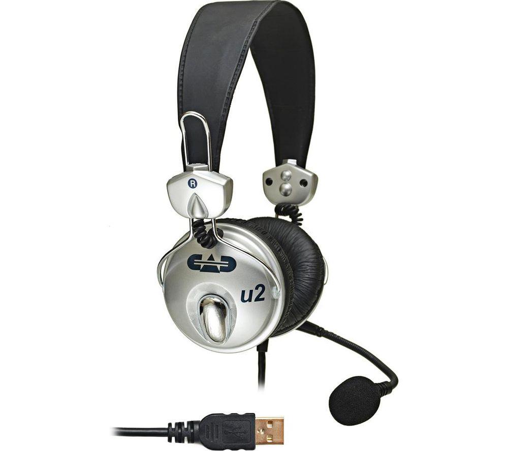 CAD U2 2.0 Headset - Silver & Black