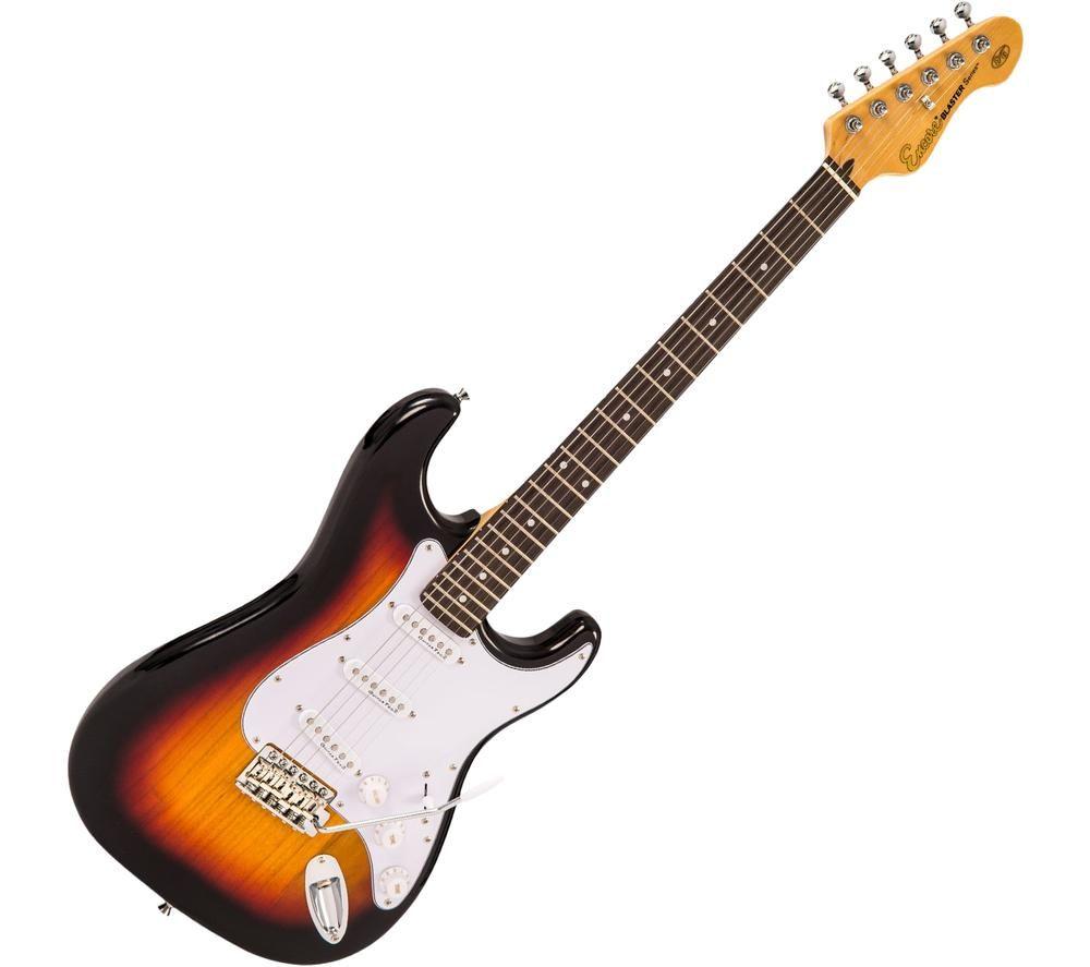 ENCORE Blaster E6SB Electric Guitar - Sunburst, Orange,Red,Black