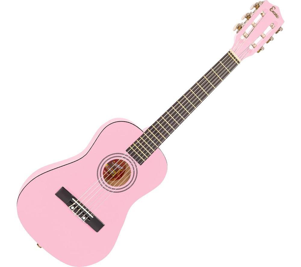 ENCORE ENC12PKOFT Acoustic Guitar Bundle - Pink, Pink