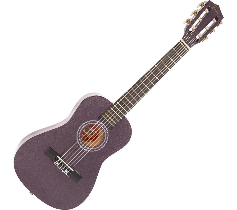 Encore Enc12ploft Acoustic Guitar Bundle - Purple, Purple