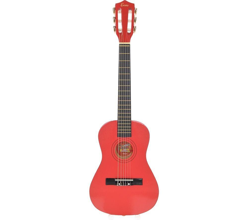 ENCORE ENC12ROFT Acoustic Guitar - Metallic Red, Red