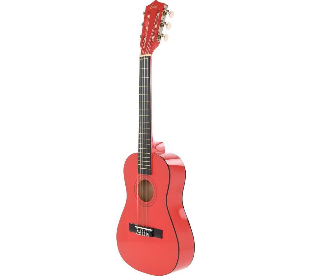 ENCORE ENC12ROFT Acoustic Guitar - Metallic Red image number 8 of 9