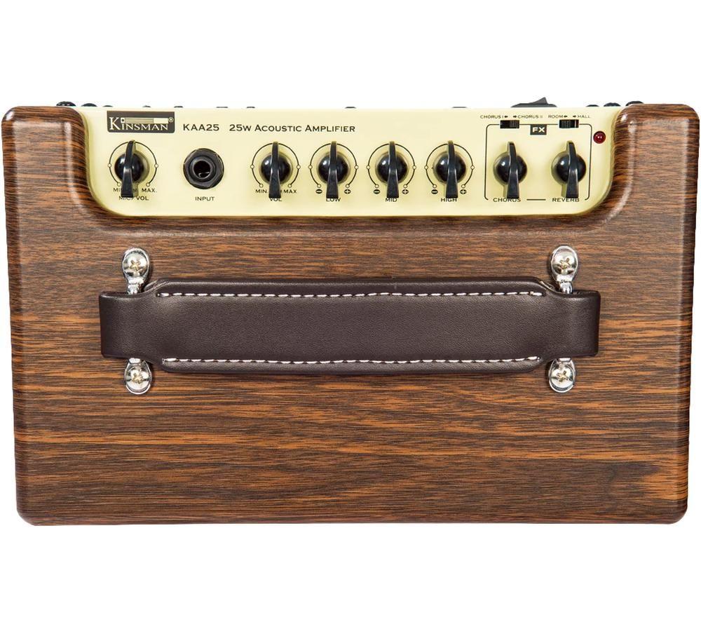 KINSMAN KAA25 25 W Acoustic Guitar Amplifier - Brown image number 7 of 11
