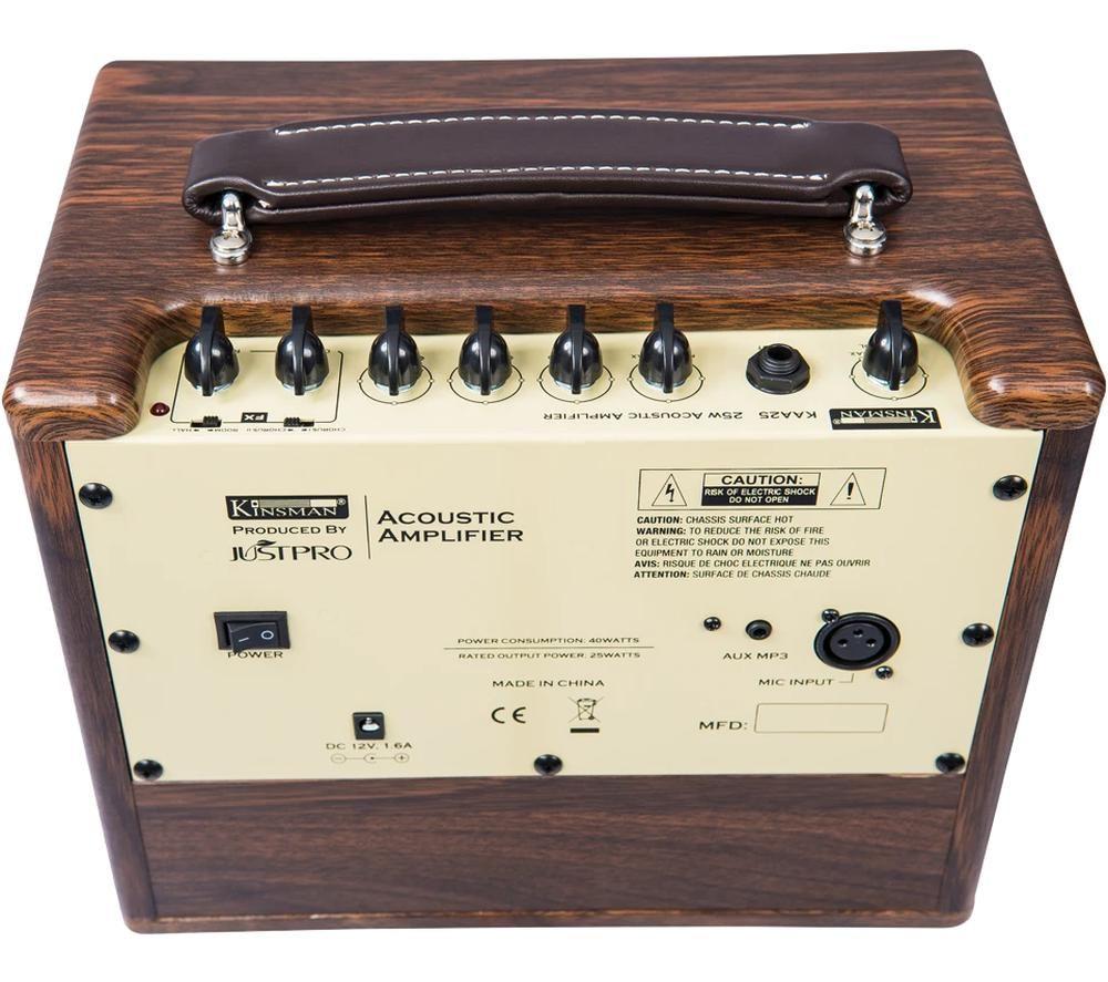 KINSMAN KAA25 25 W Acoustic Guitar Amplifier - Brown image number 8 of 11