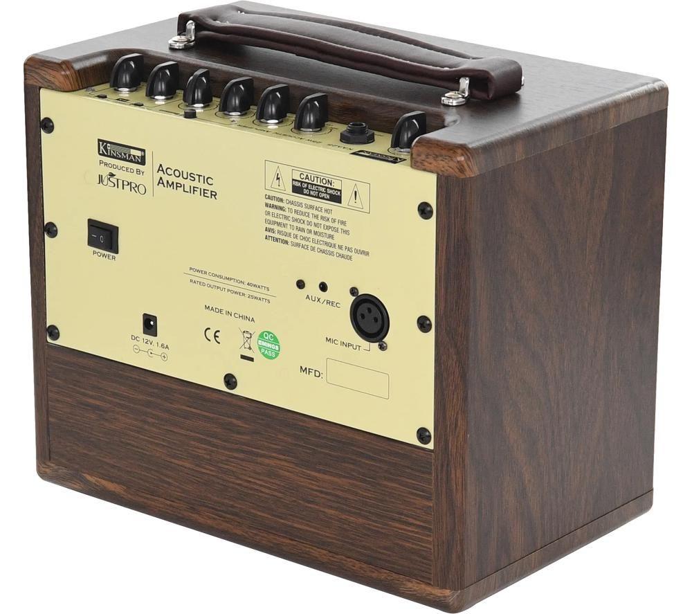 KINSMAN KAA25 25 W Acoustic Guitar Amplifier - Brown image number 10 of 11