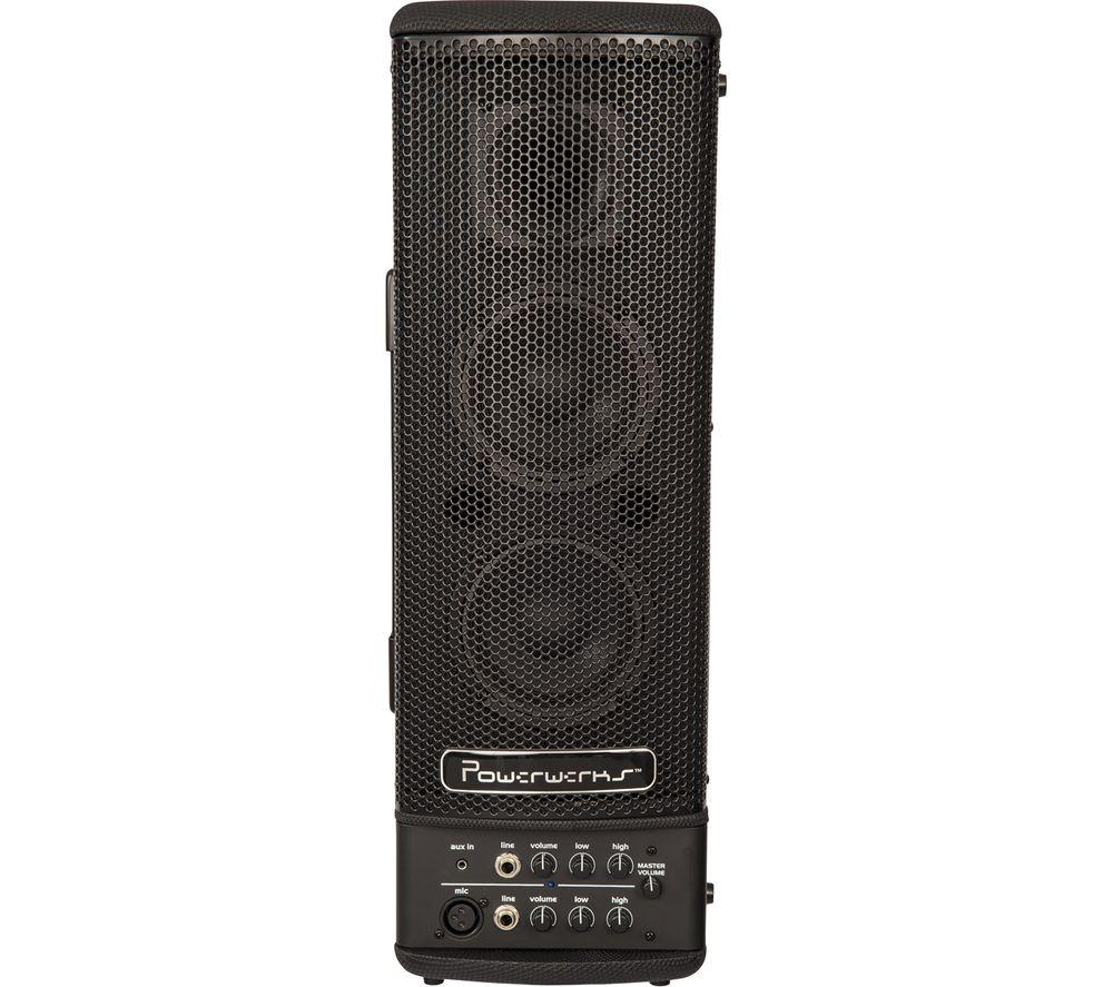 POWERWERKS PW40BATBT Portable Bluetooth PA System - Black