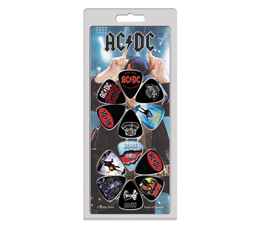 PERRIS AC/DC Guitar Pick Variety Pack - Set of 12, Patterned
