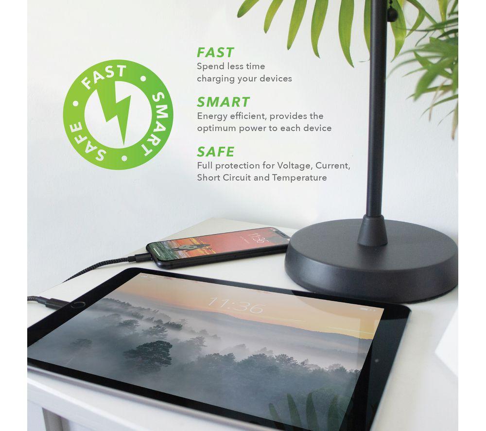 VELD VH30CW Super Fast 2-Port 30 W Wall Charger - White image number 7 of 9