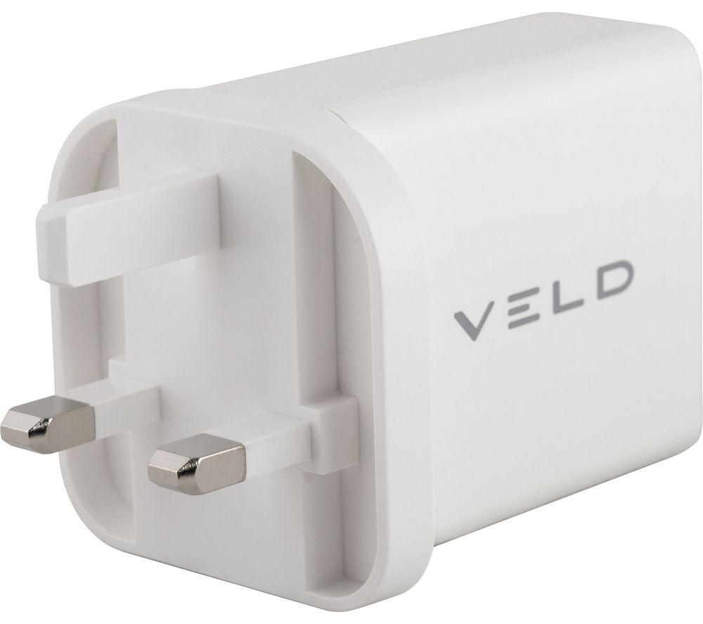 VELD VH30CW Super Fast 2-Port 30 W Wall Charger - White image number 9 of 9