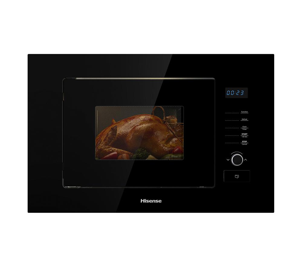 HISENSE HB20MOBX5UK Built-in Solo Microwave - Black, Black