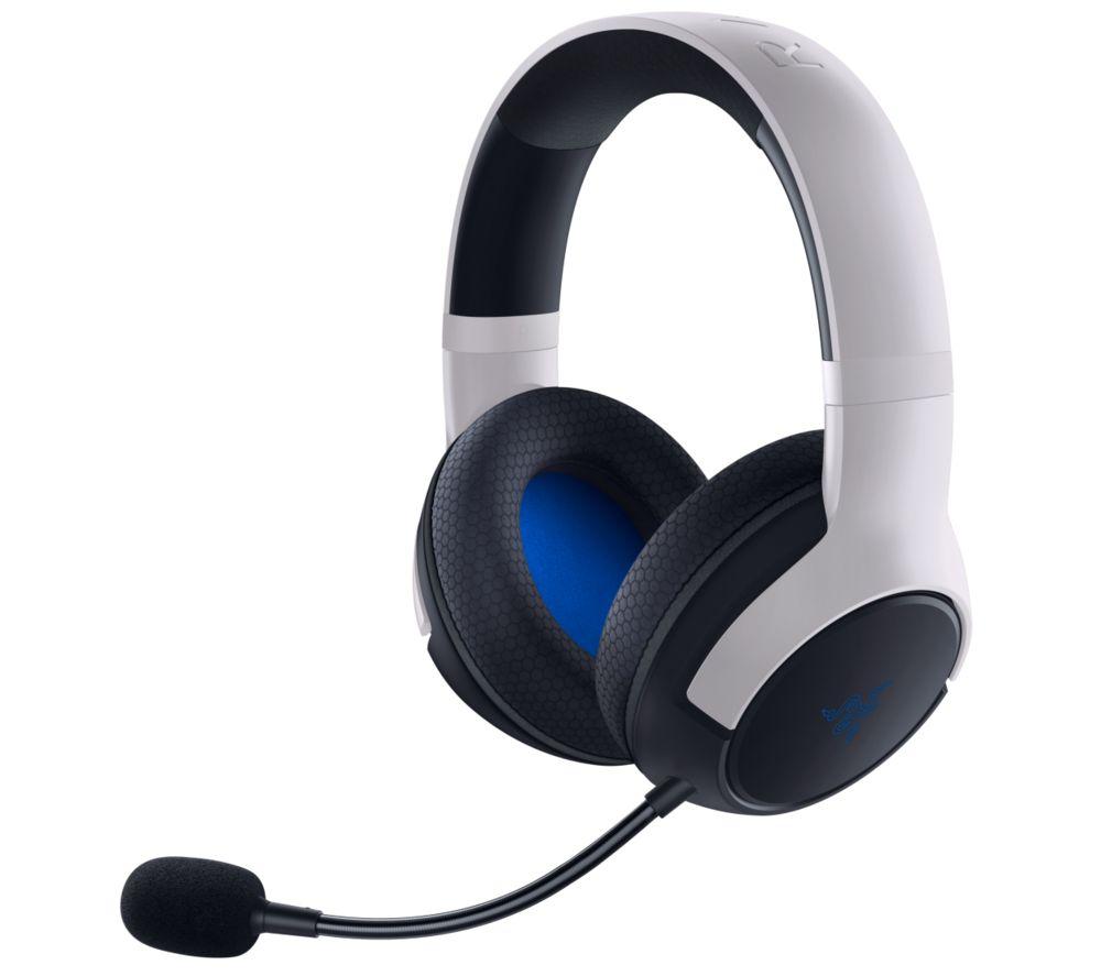 Image of RAZER Kaira for PlayStation Wireless Gaming Headset - Black & White, White,Black