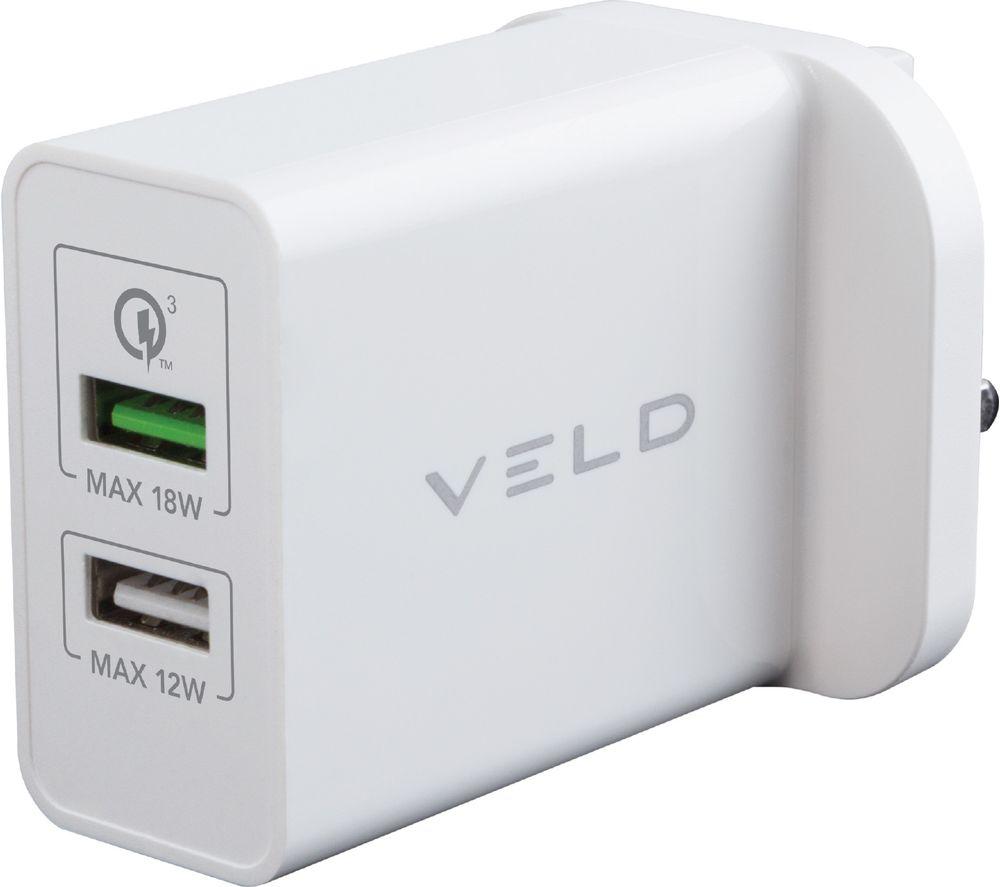 VELD VH48DW Super-Fast Dual USB Wall Charger