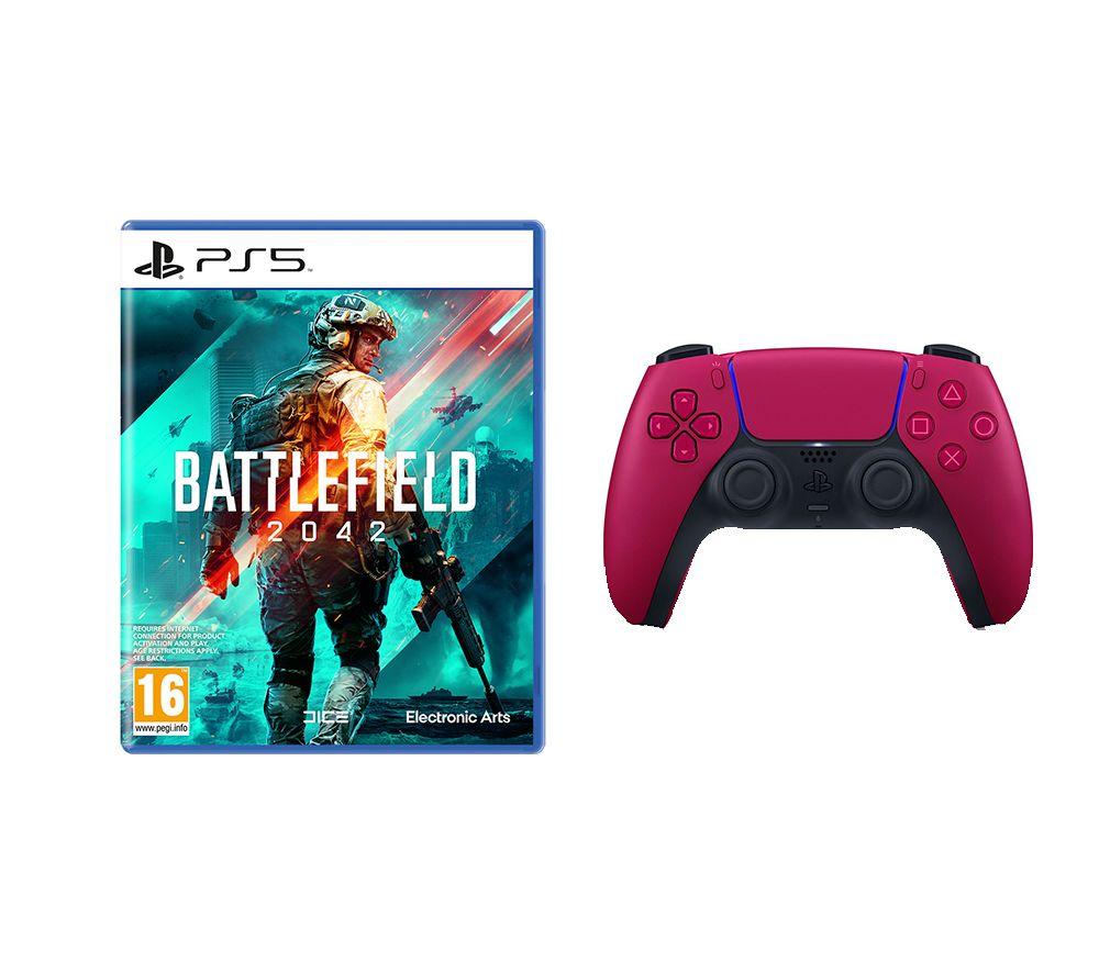Playstation Battlefield 2042 & Cosmic Red DualSense Wireless Controller Bundle - PS5
