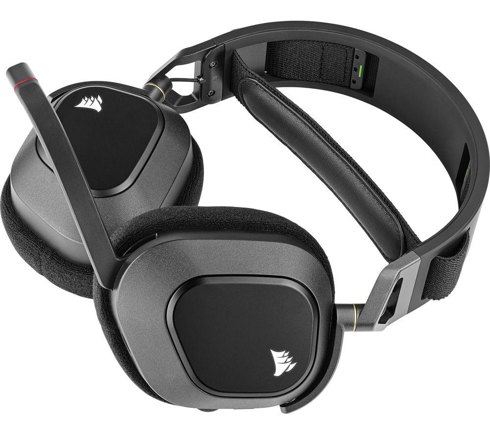 Buy CORSAIR HS80 RGB Wireless Gaming Headset Black Currys