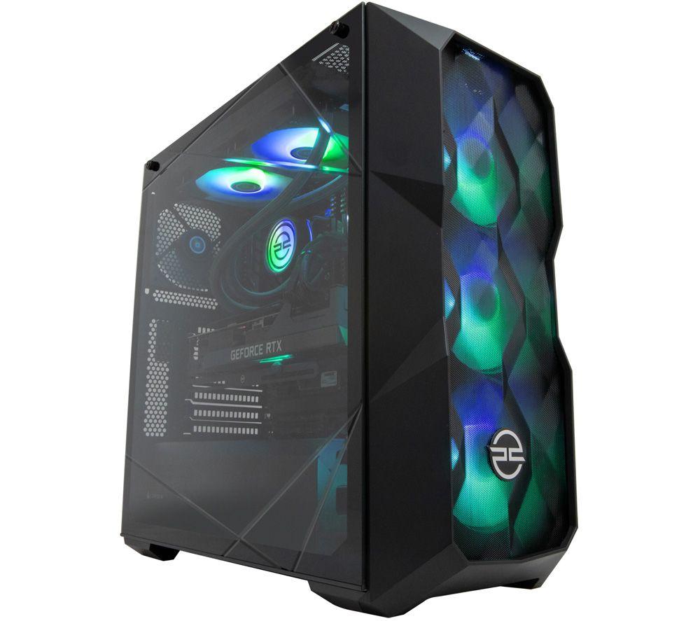 Image of PCSPECIALIST Vortex XR Gaming PC - Intel®Core i7, RTX 3080, 1 TB HDD & 1 TB SSD, Black
